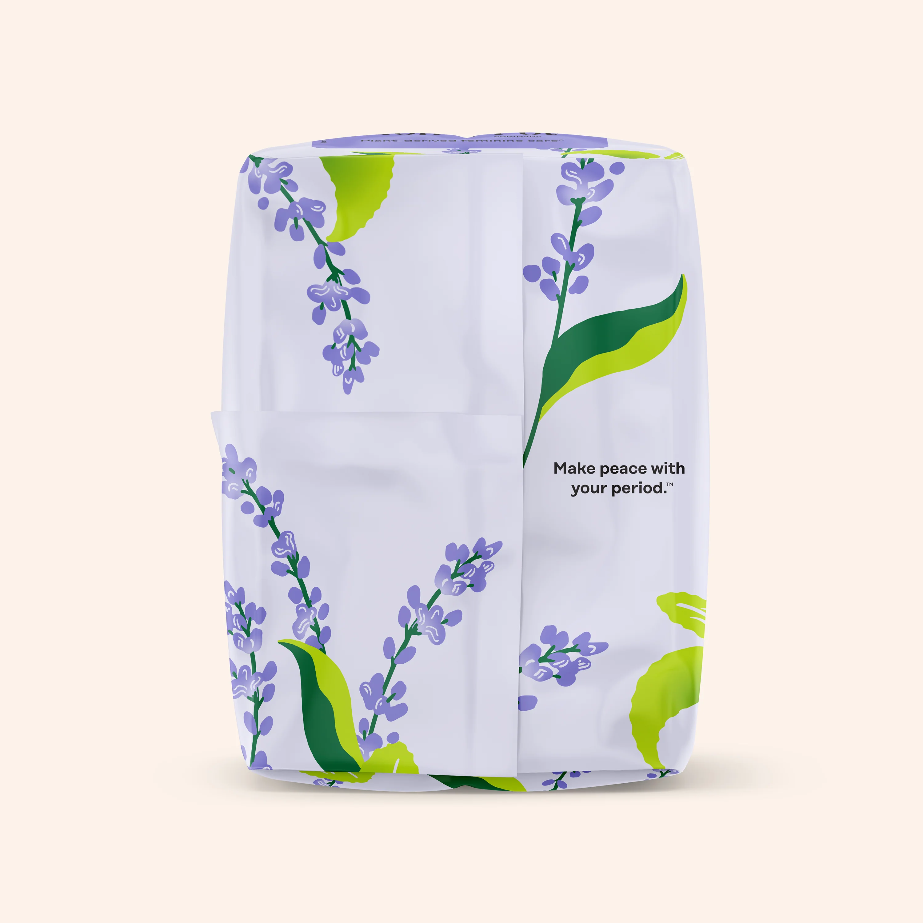 Organic Cotton Cover Calming Herbal Infusion Overnight Pads With Wings - Image 9