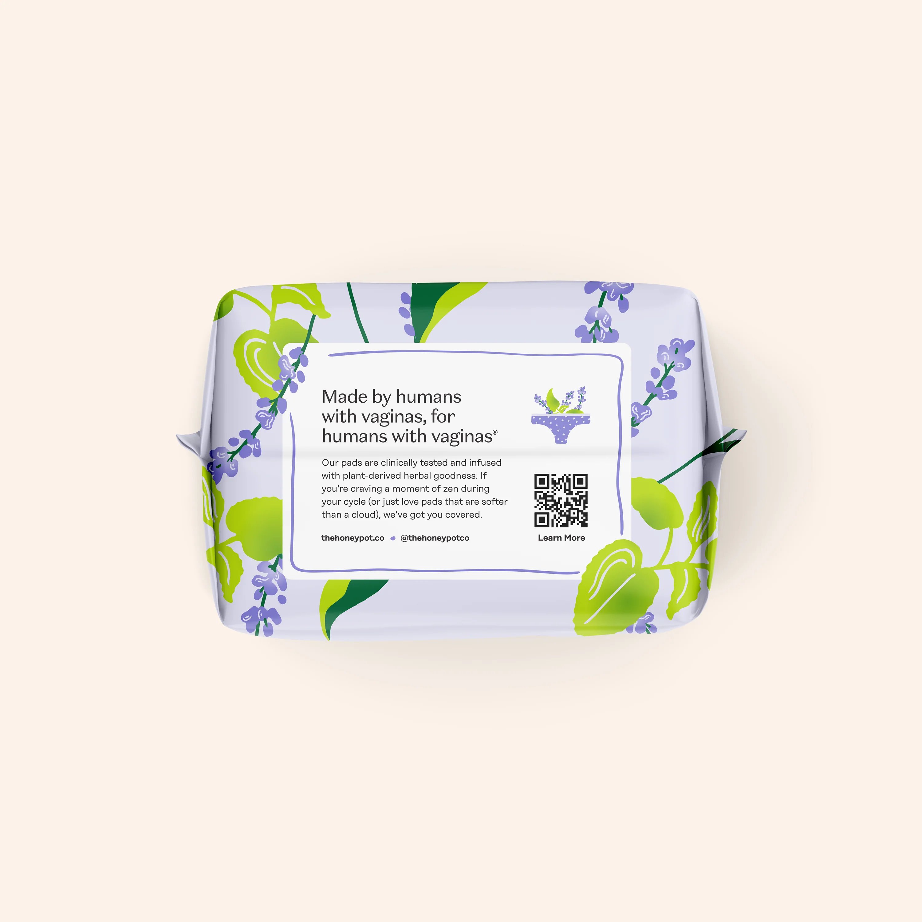 Organic Cotton Cover Calming Herbal Infusion Regular Pads With Wings - Image 8