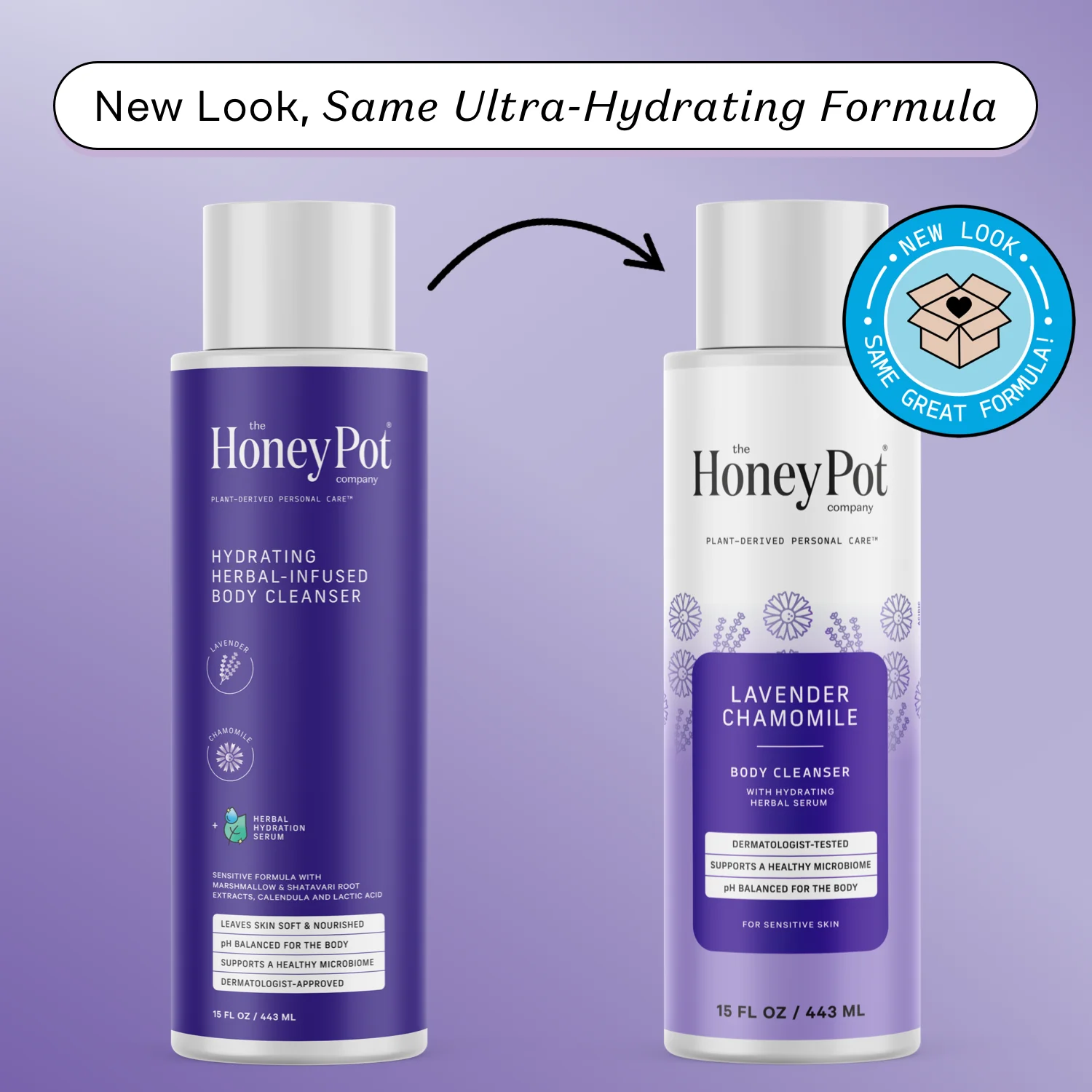 Lavender Chamomile Hydrating Body Cleanser - Image 3