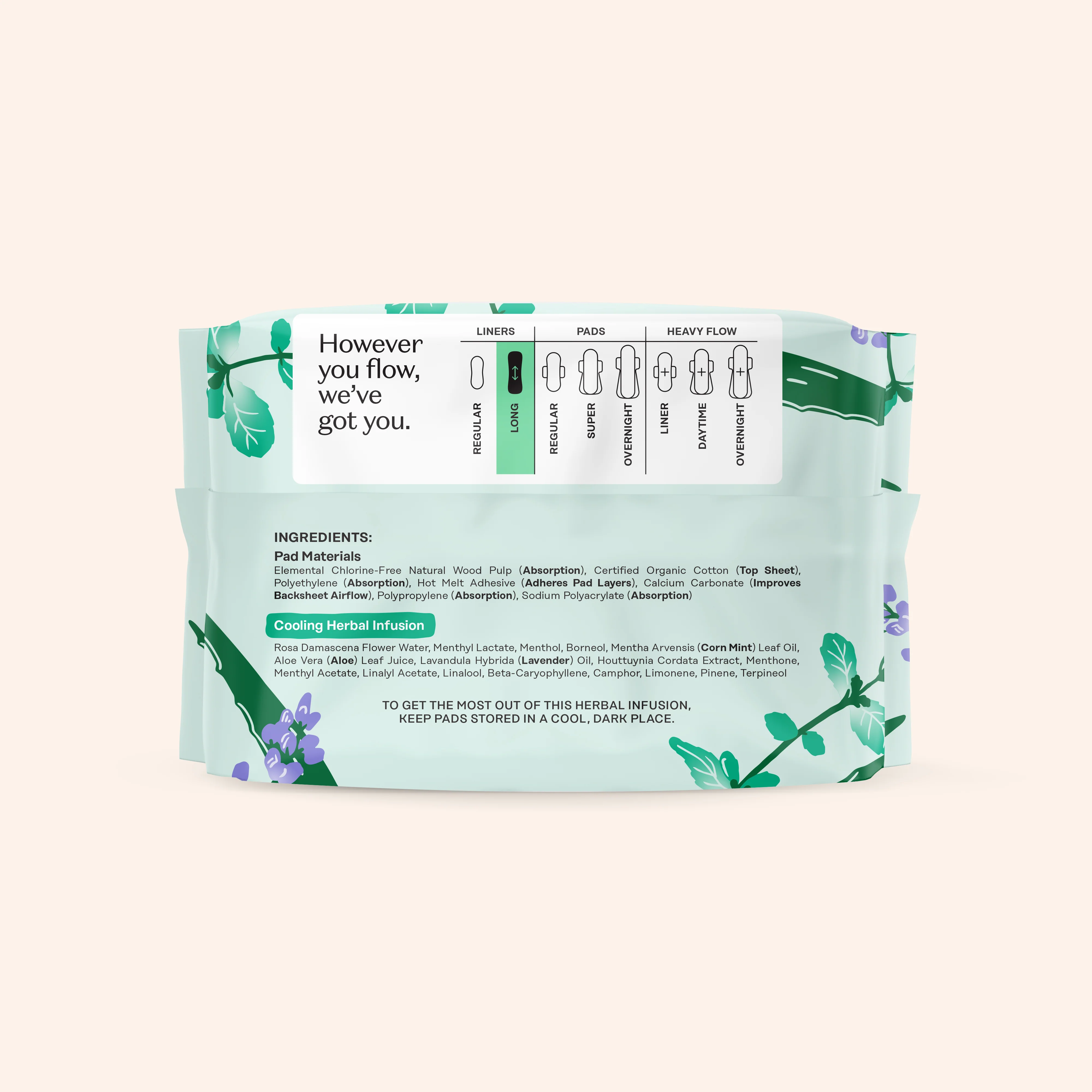 Organic Cotton Cooling Herbal Infusion Long Liners - Image 10