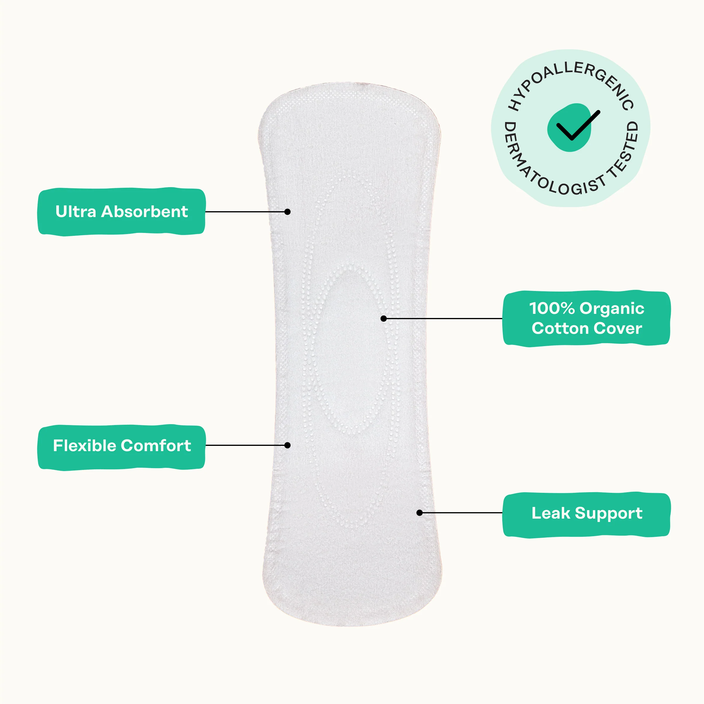 Organic Cotton Cooling Herbal Infusion Long Liners - Image 8
