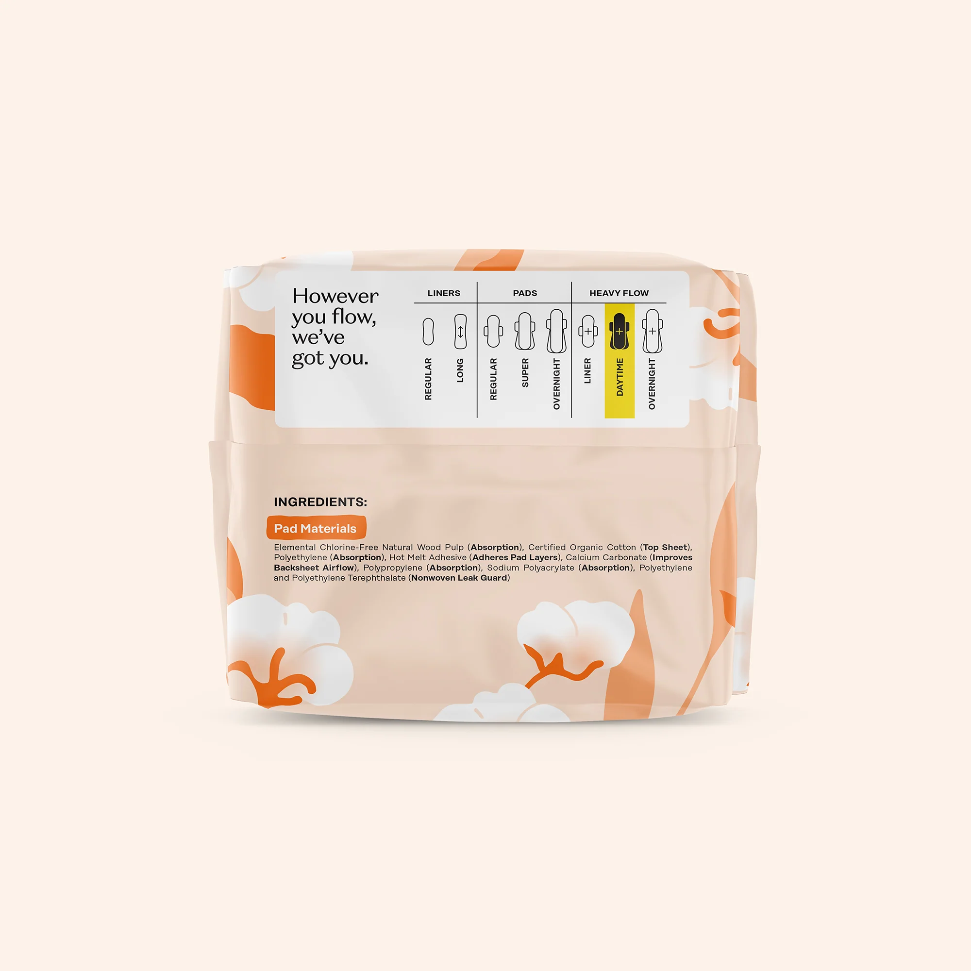 Organic Cotton Comfort Cover Heavy Flow Daytime Pads - Image 10