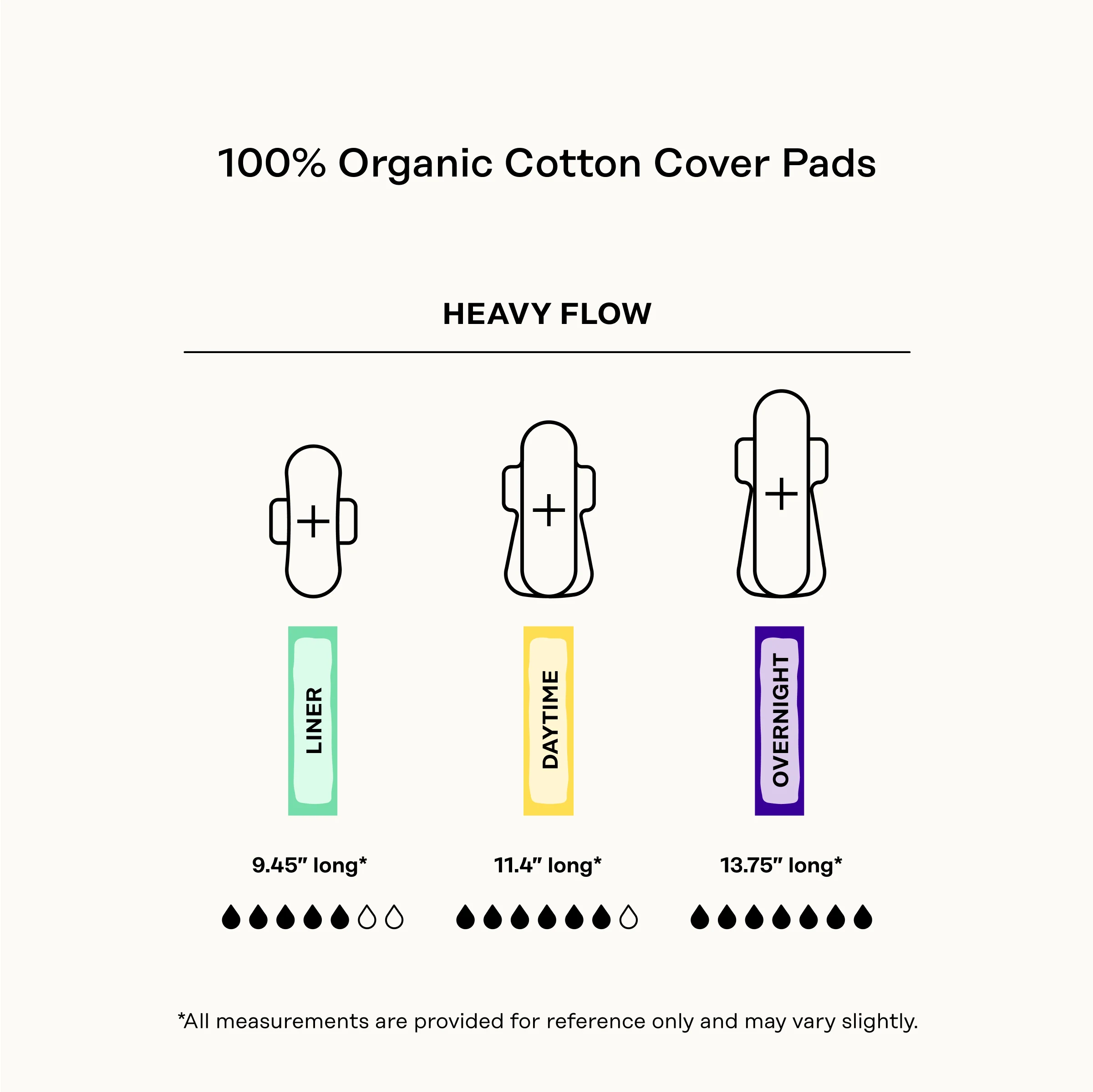 Organic Cotton Comfort Cover Heavy Flow Daytime Pads - Image 7