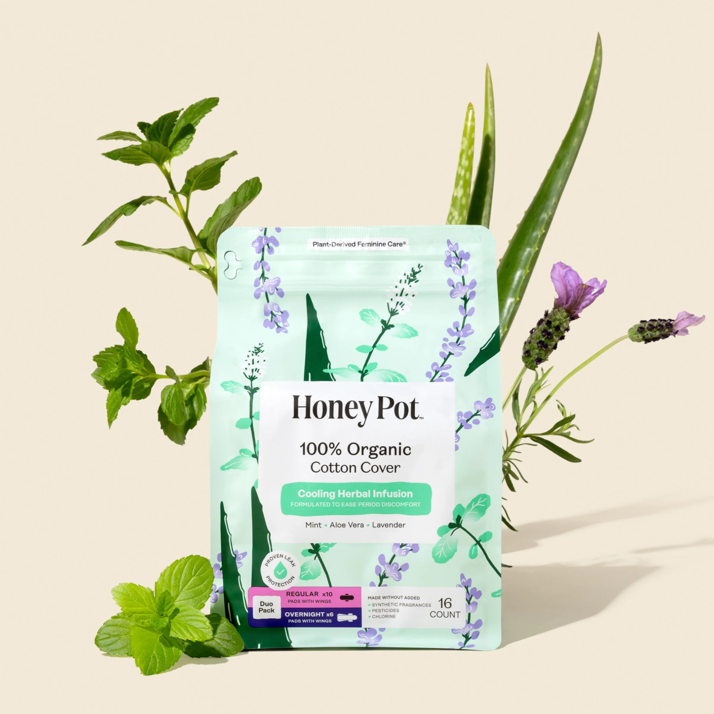 Organic Cotton Cover Cooling Regular Overnight Duo Pads - Image 8