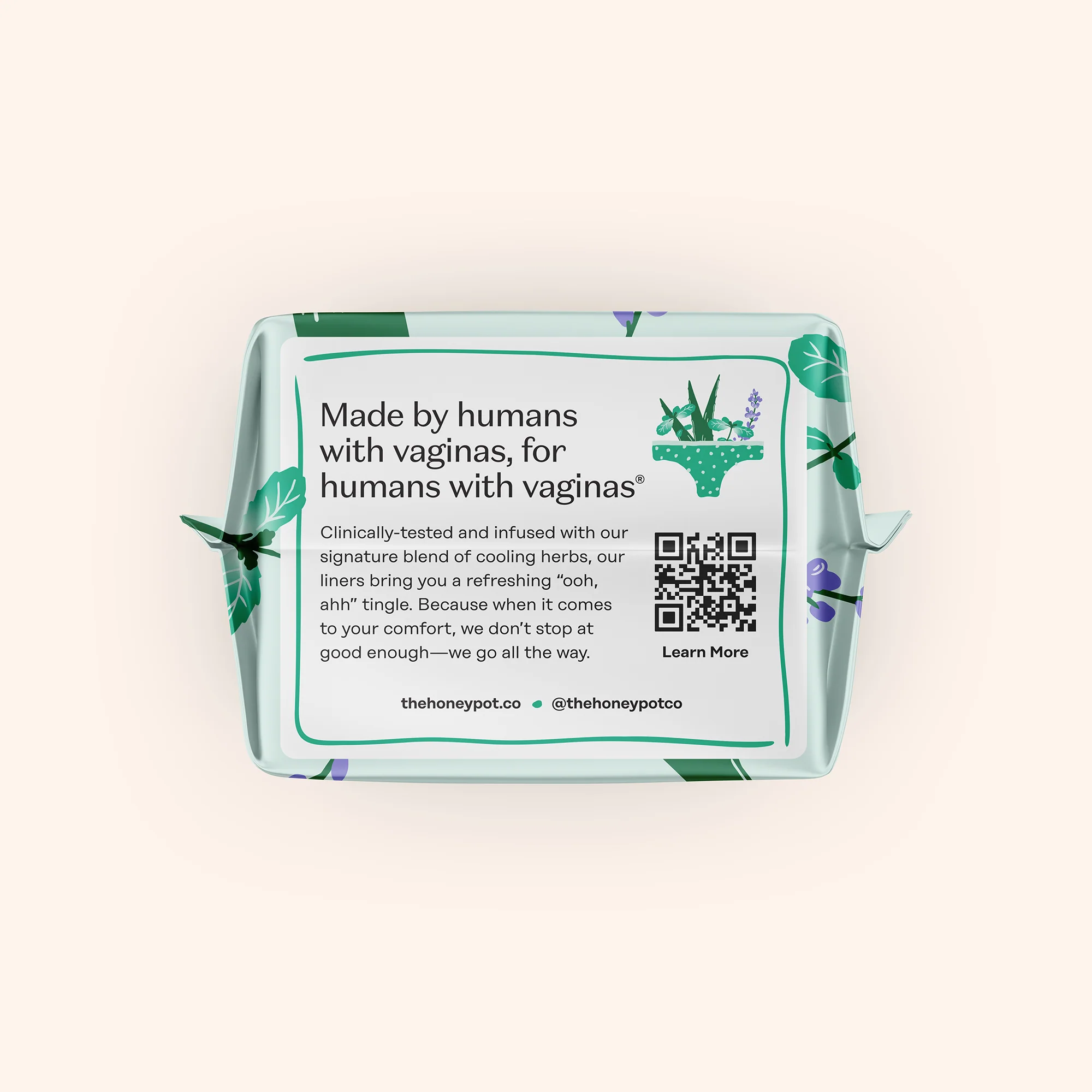 Organic Cotton Cooling Herbal Infusion Regular Liners — Medium Pack - Image 11