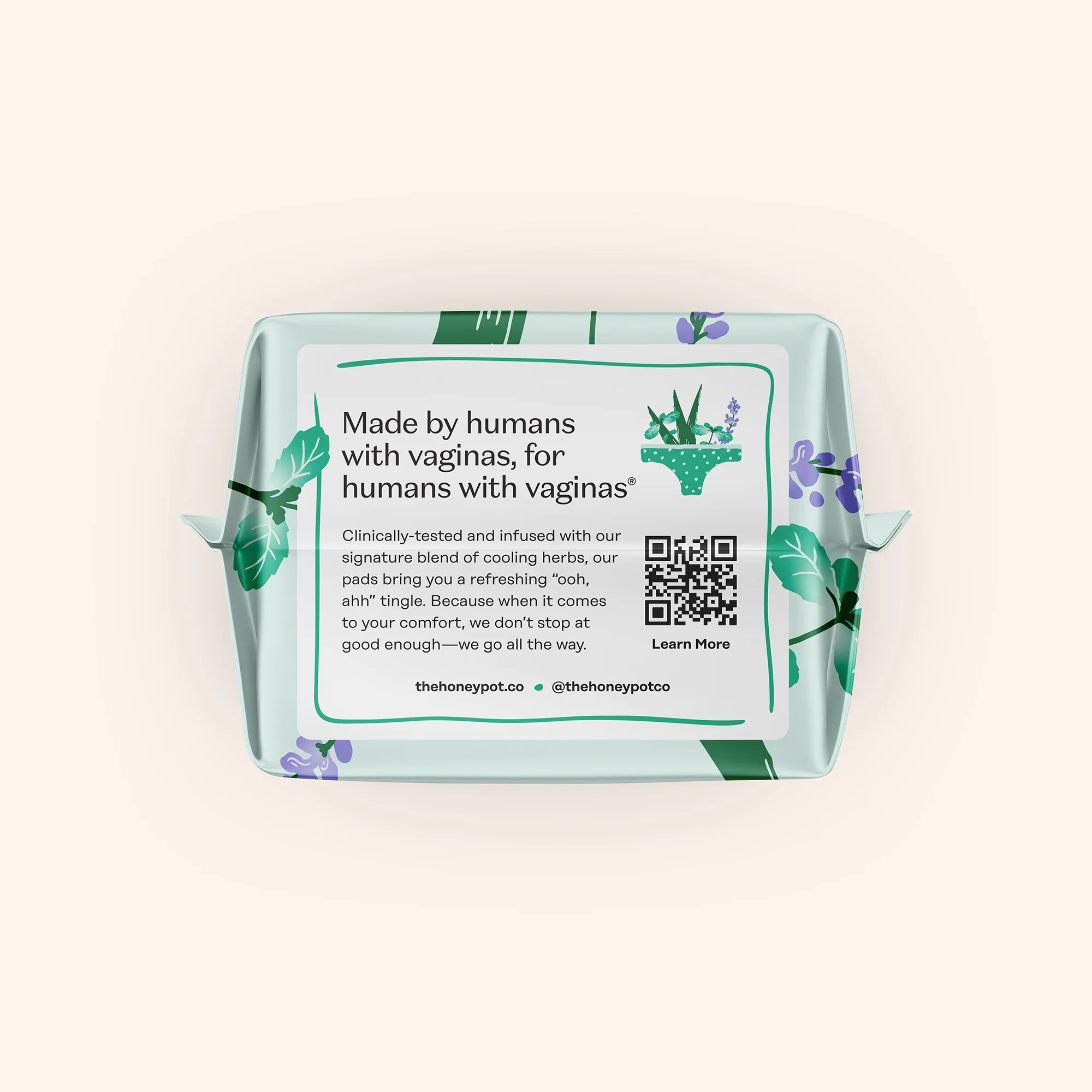 Organic Cotton Cooling Herbal Infusion Regular Pads — Medium Pack - Image 11