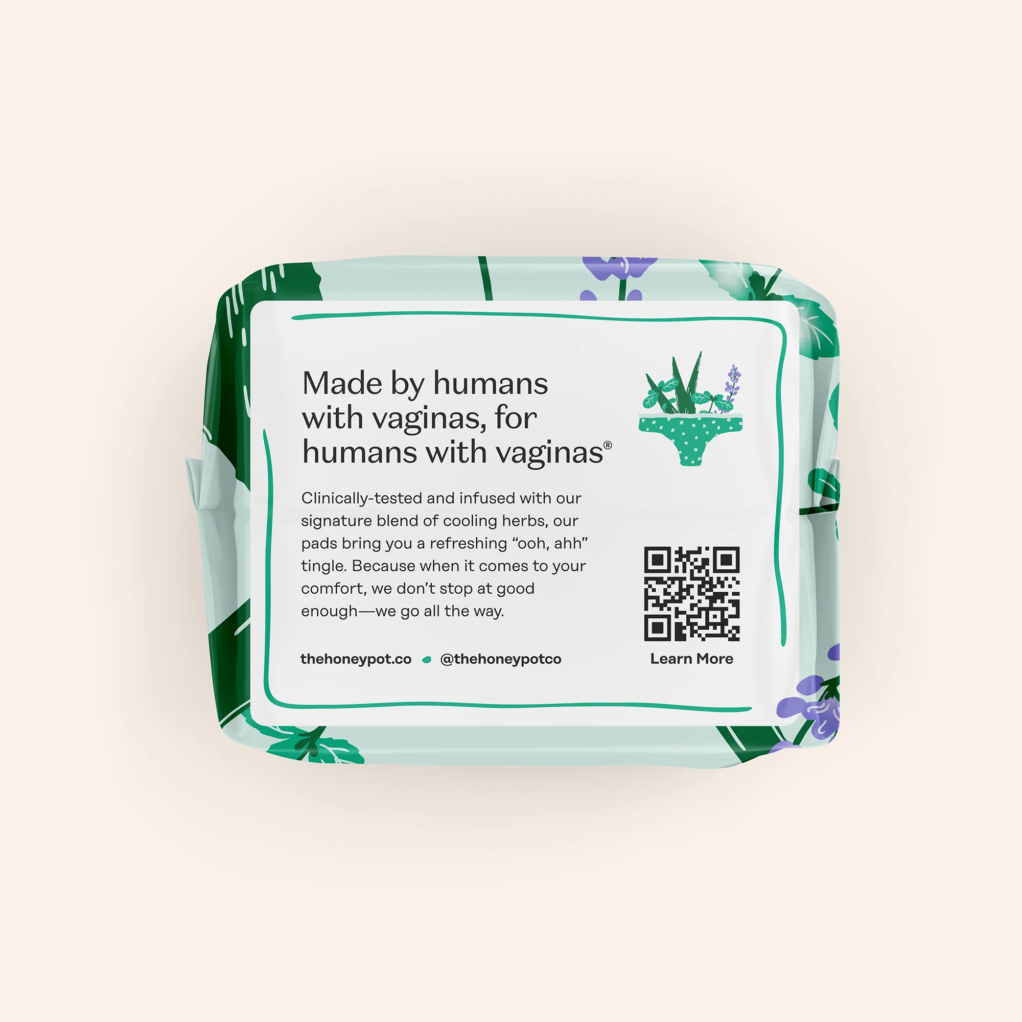 Organic Cotton Cover Cooling Herbal Infusion Heavy Flow Daytime Pads - Image 9
