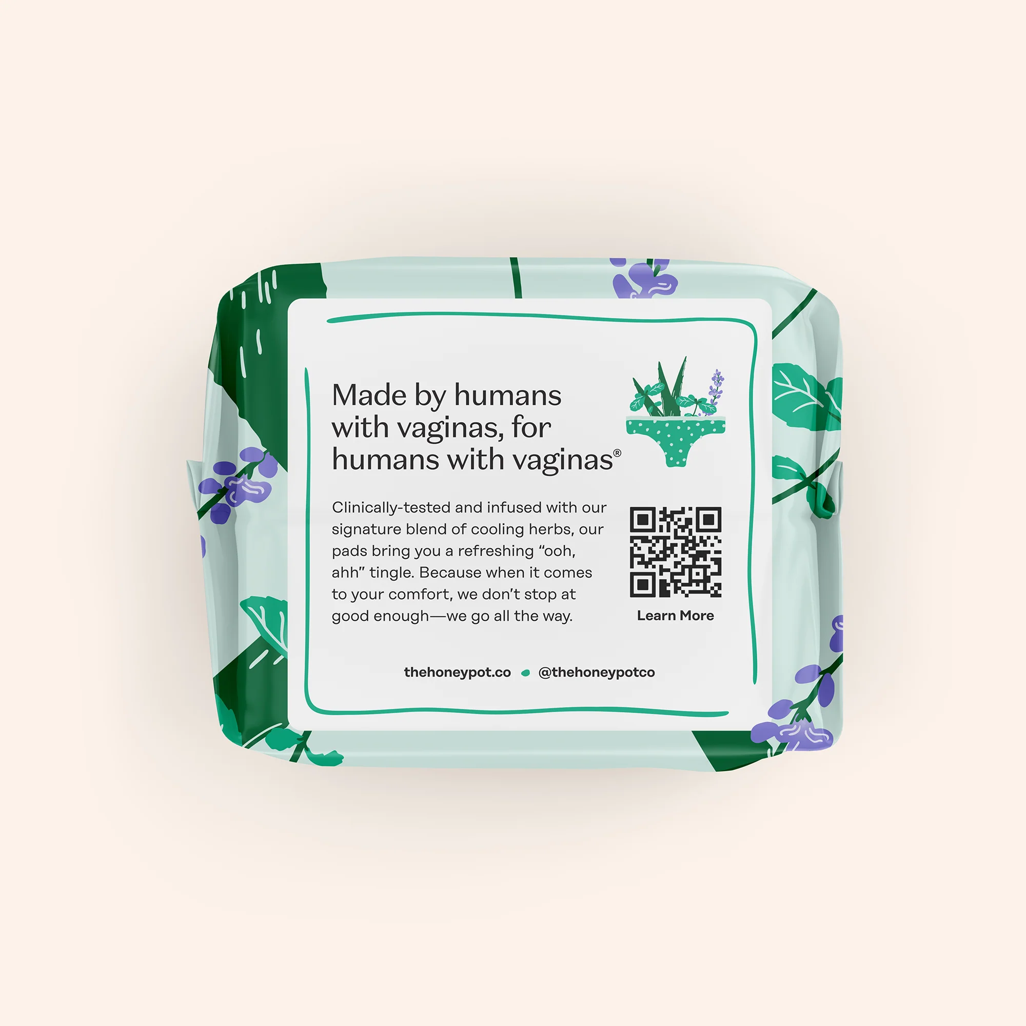 Organic Cotton Cover Cooling Herbal Infusion Heavy Flow Overnight Pads - Image 11