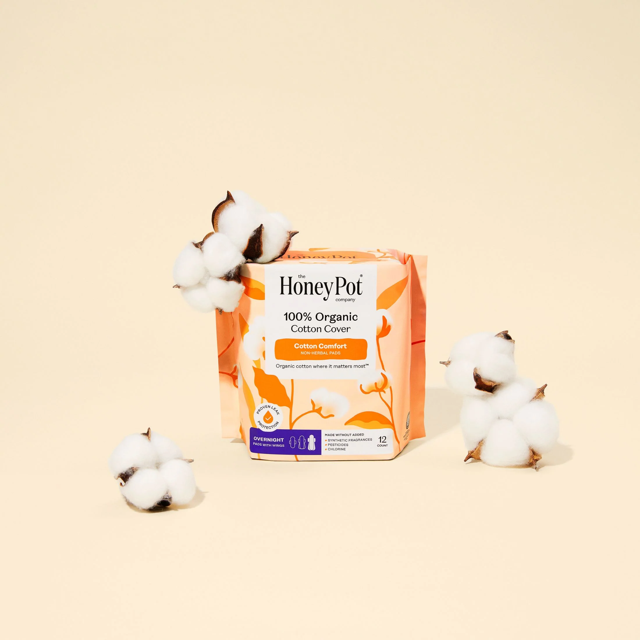 Organic Cotton Comfort Cover Overnight Pads - Image 10