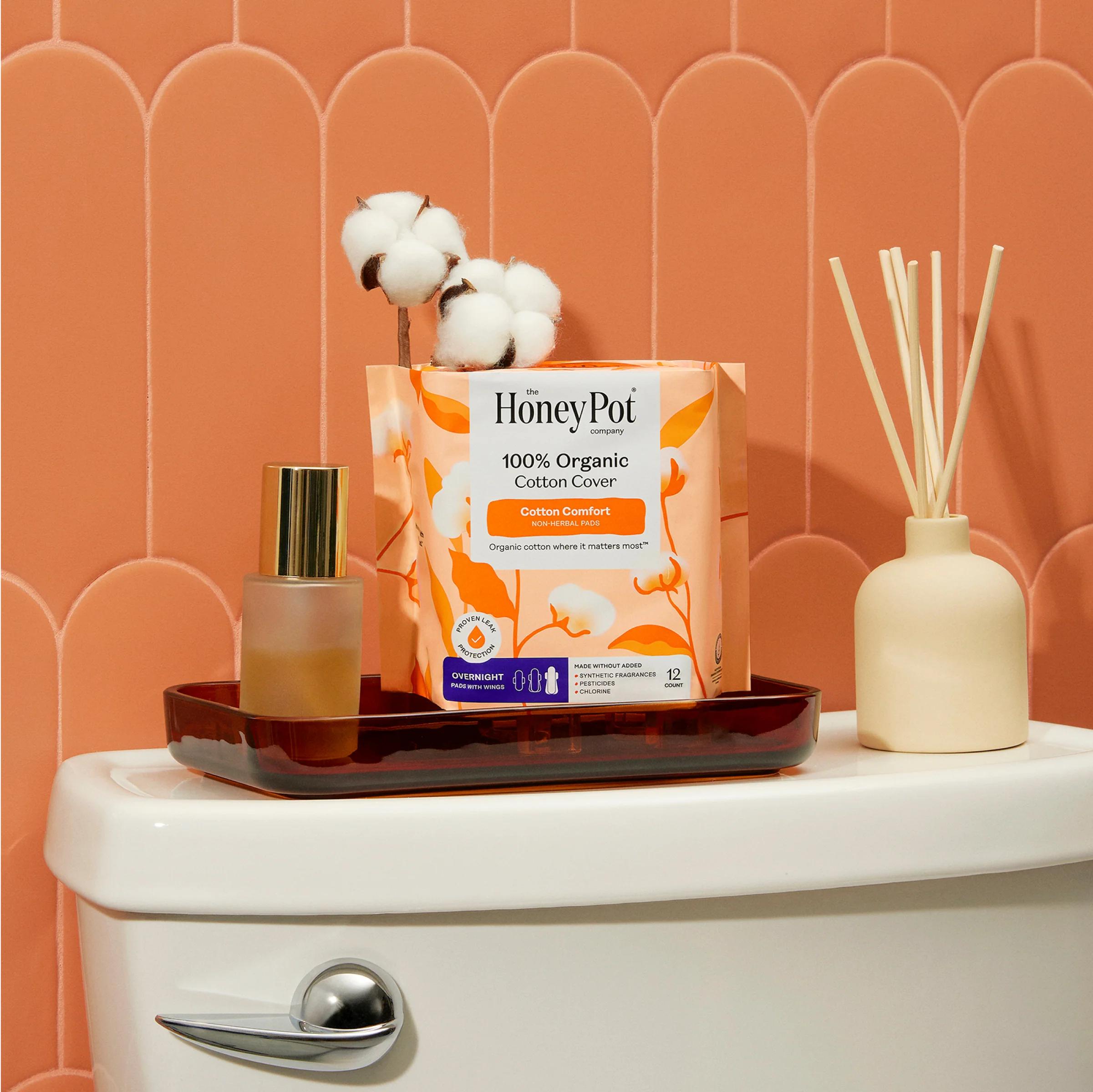 Organic Cotton Comfort Cover Overnight Pads - Image 4