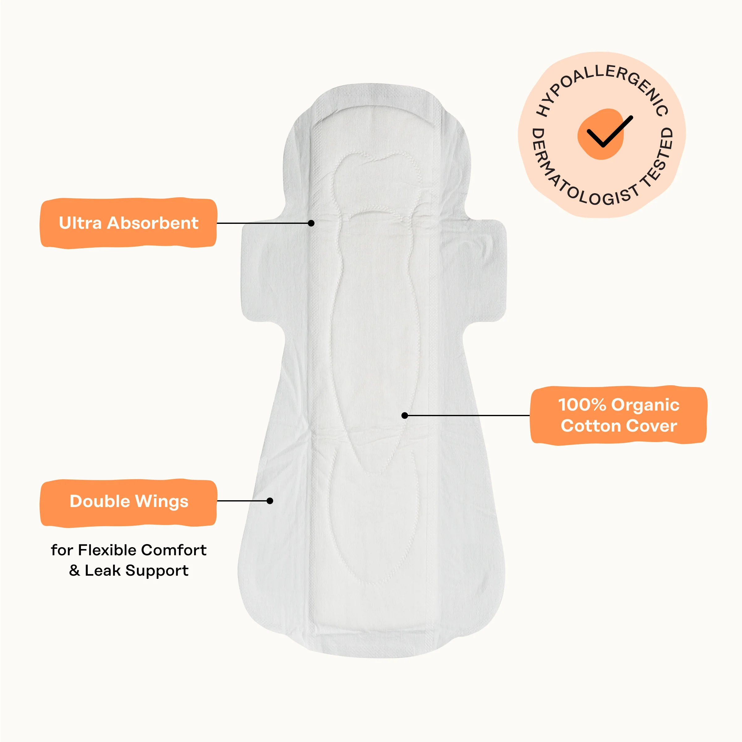 Organic Cotton Comfort Cover Overnight Pads - Image 7