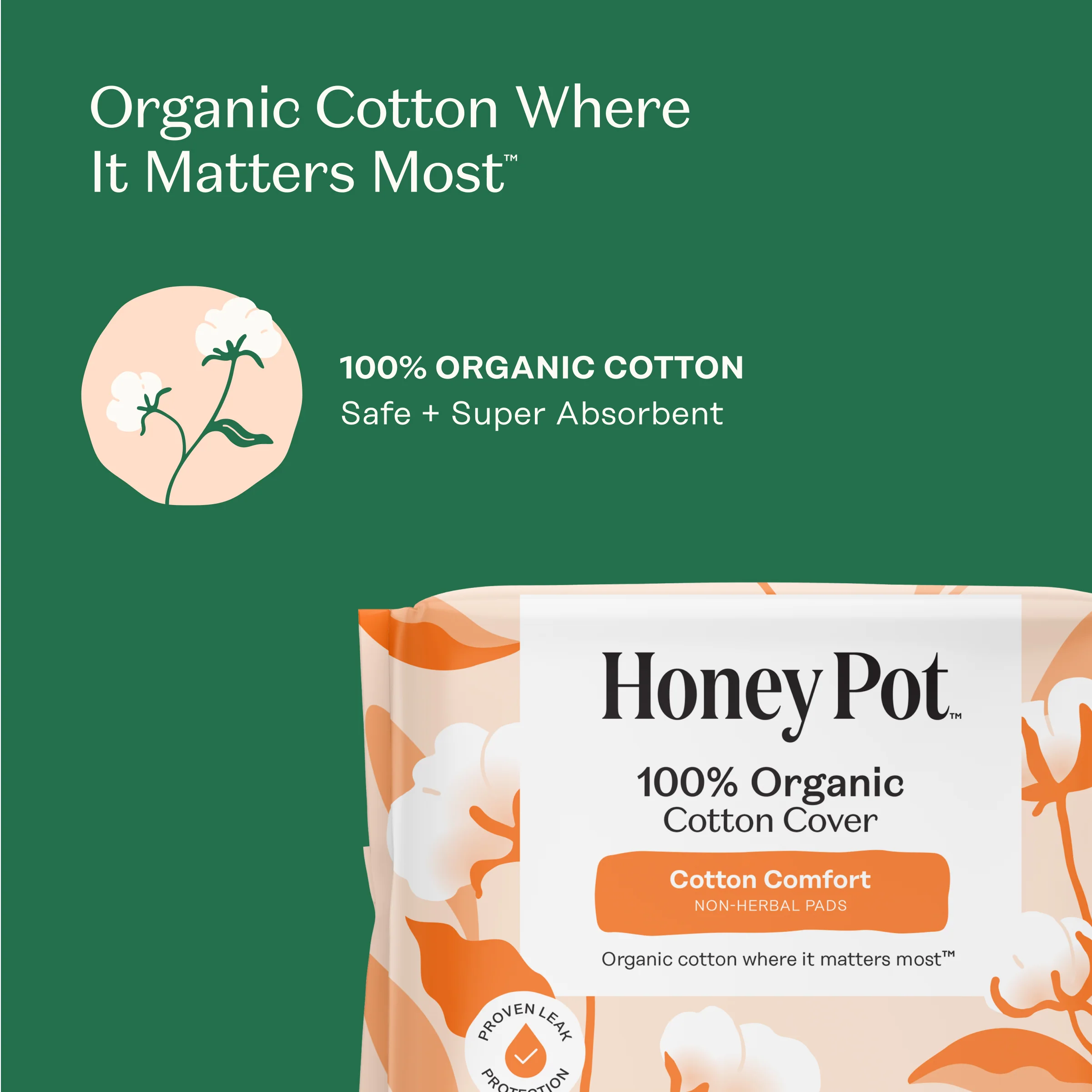 Organic Cotton Comfort Cover Regular Pads - Image 3