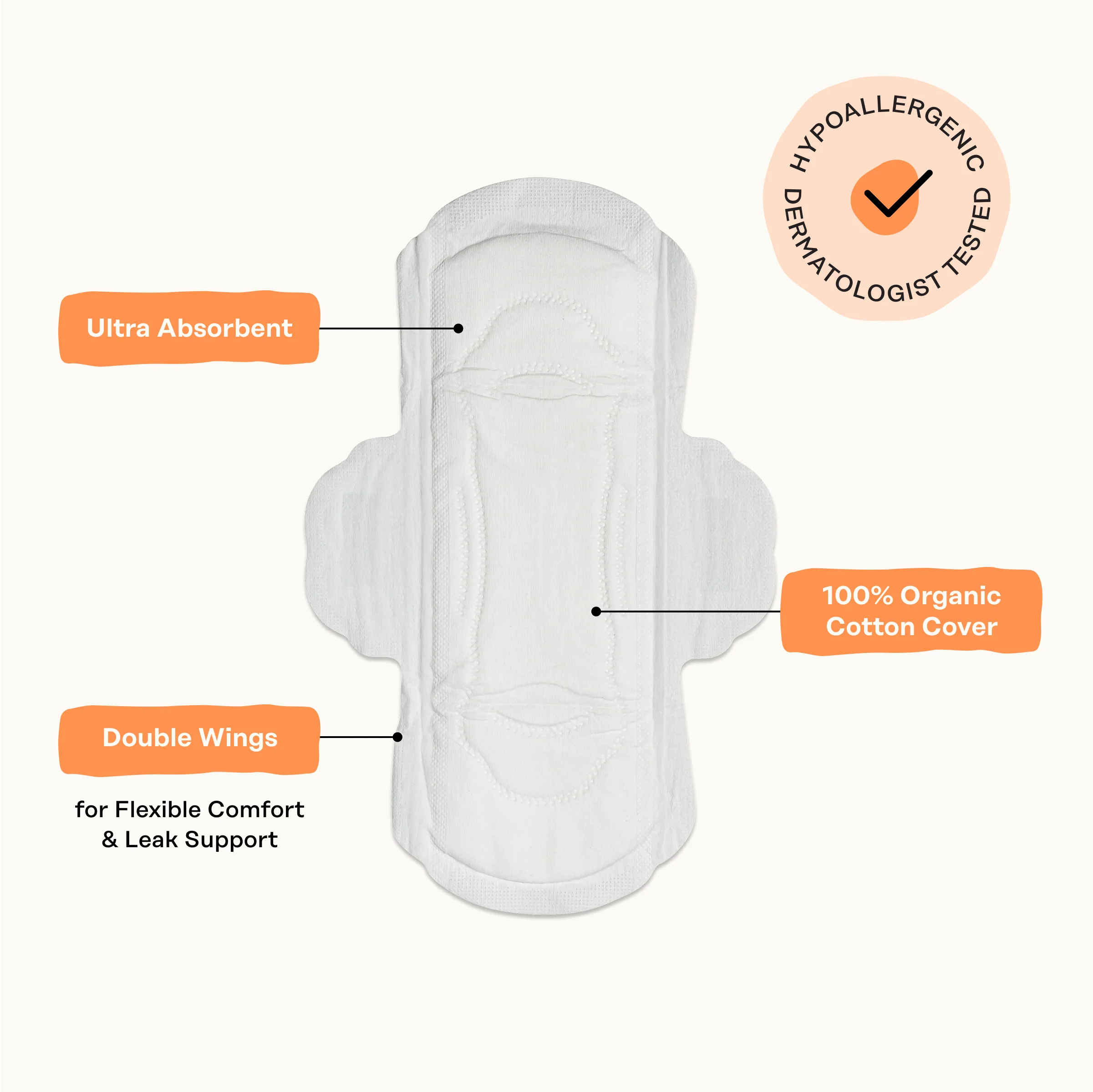 Organic Cotton Comfort Cover Regular Pads - Image 8