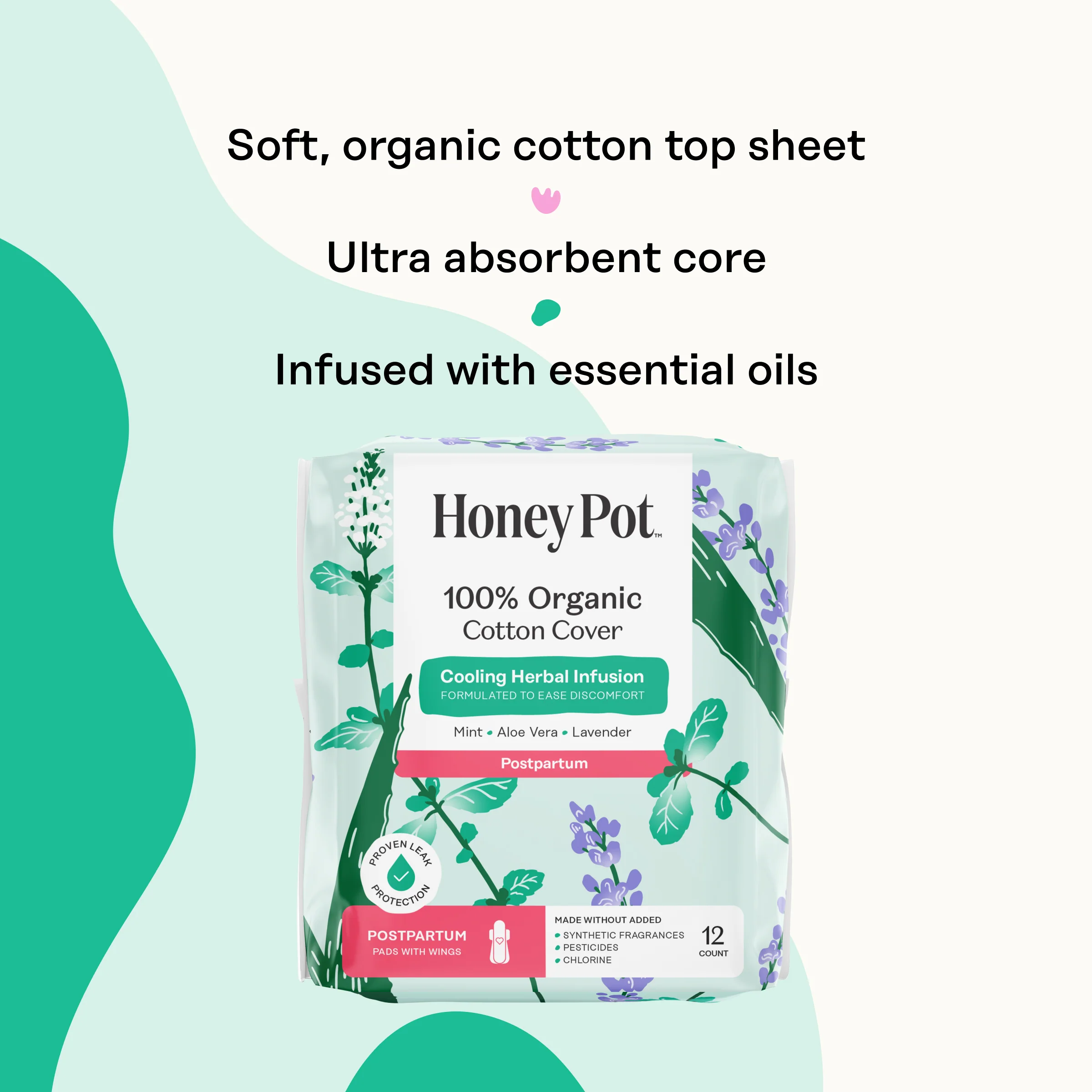 Organic Cotton Cover Post-Partum Pads - Image 6
