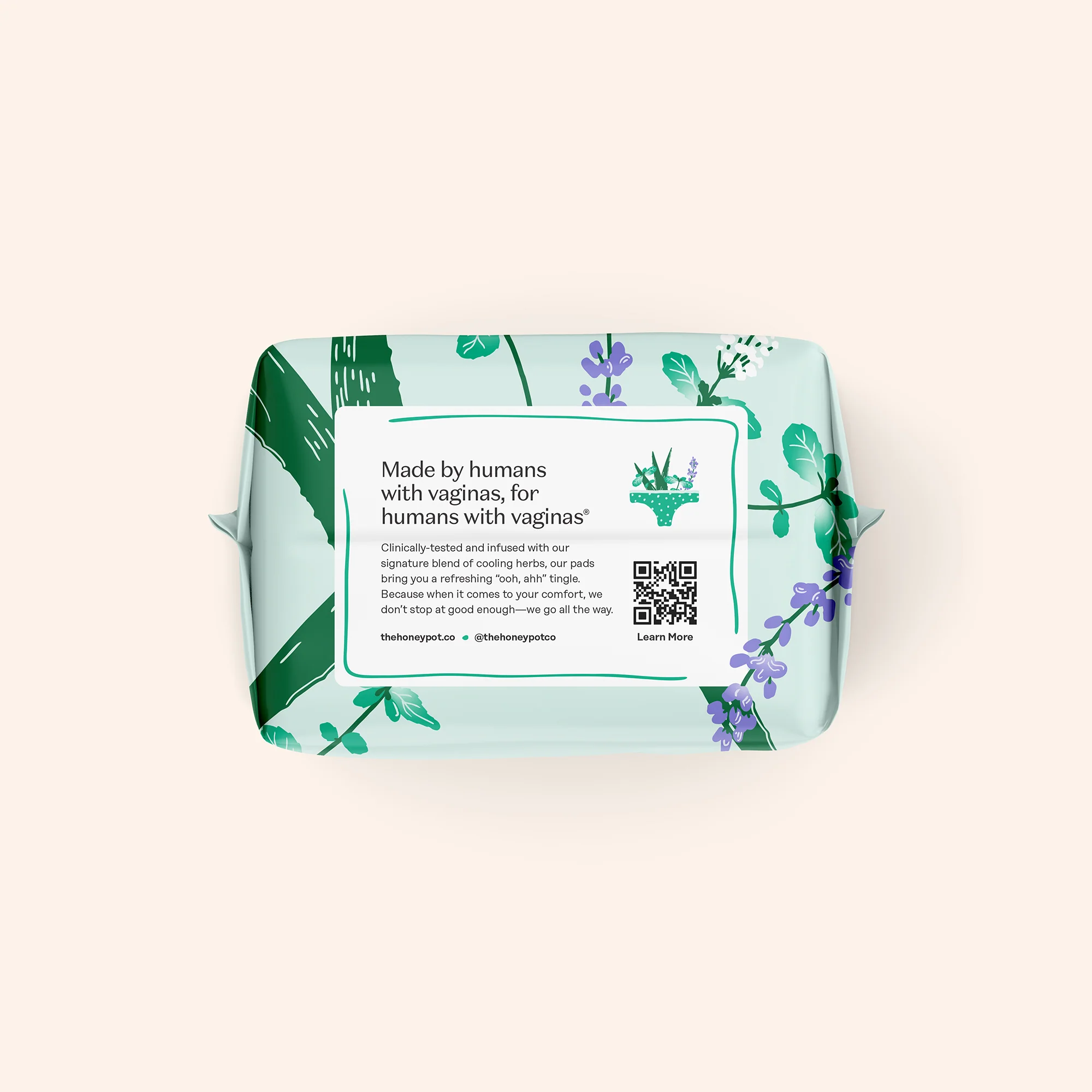Organic Cotton Cover Cooling Herbal Infusion Regular Pads - Image 12
