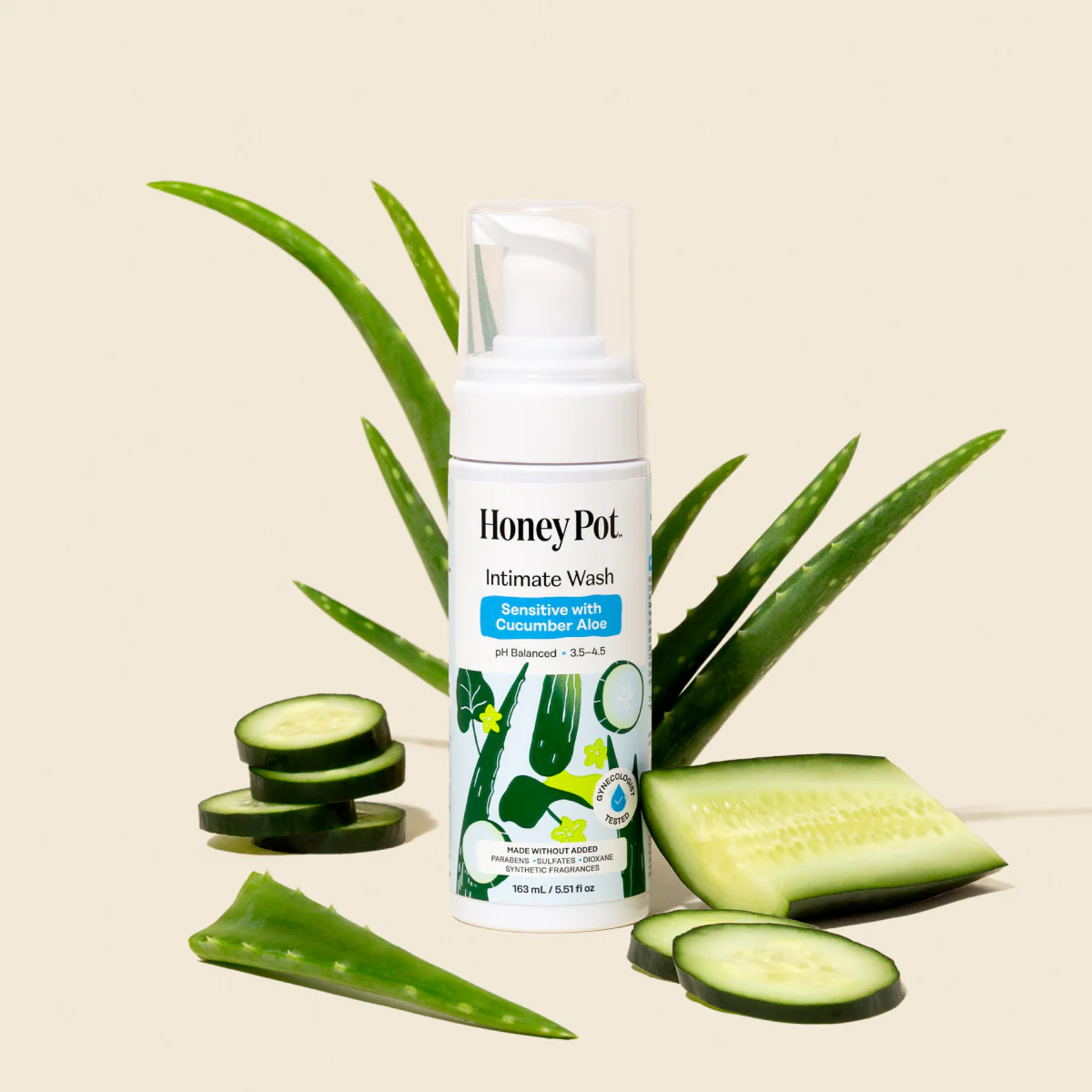 Sensitive with Cucumber Aloe Intimate Wash - Image 3