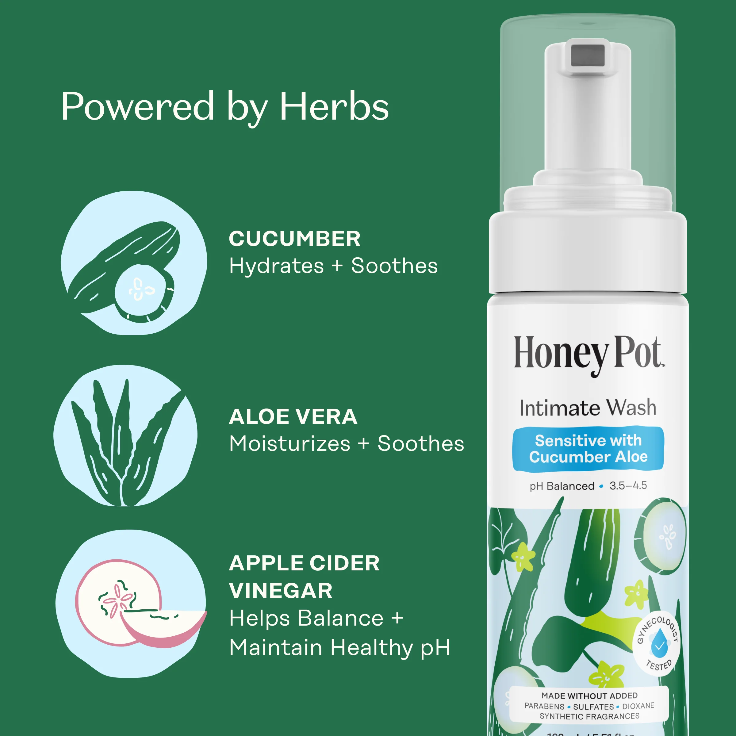 Sensitive with Cucumber Aloe Intimate Wash - Image 5