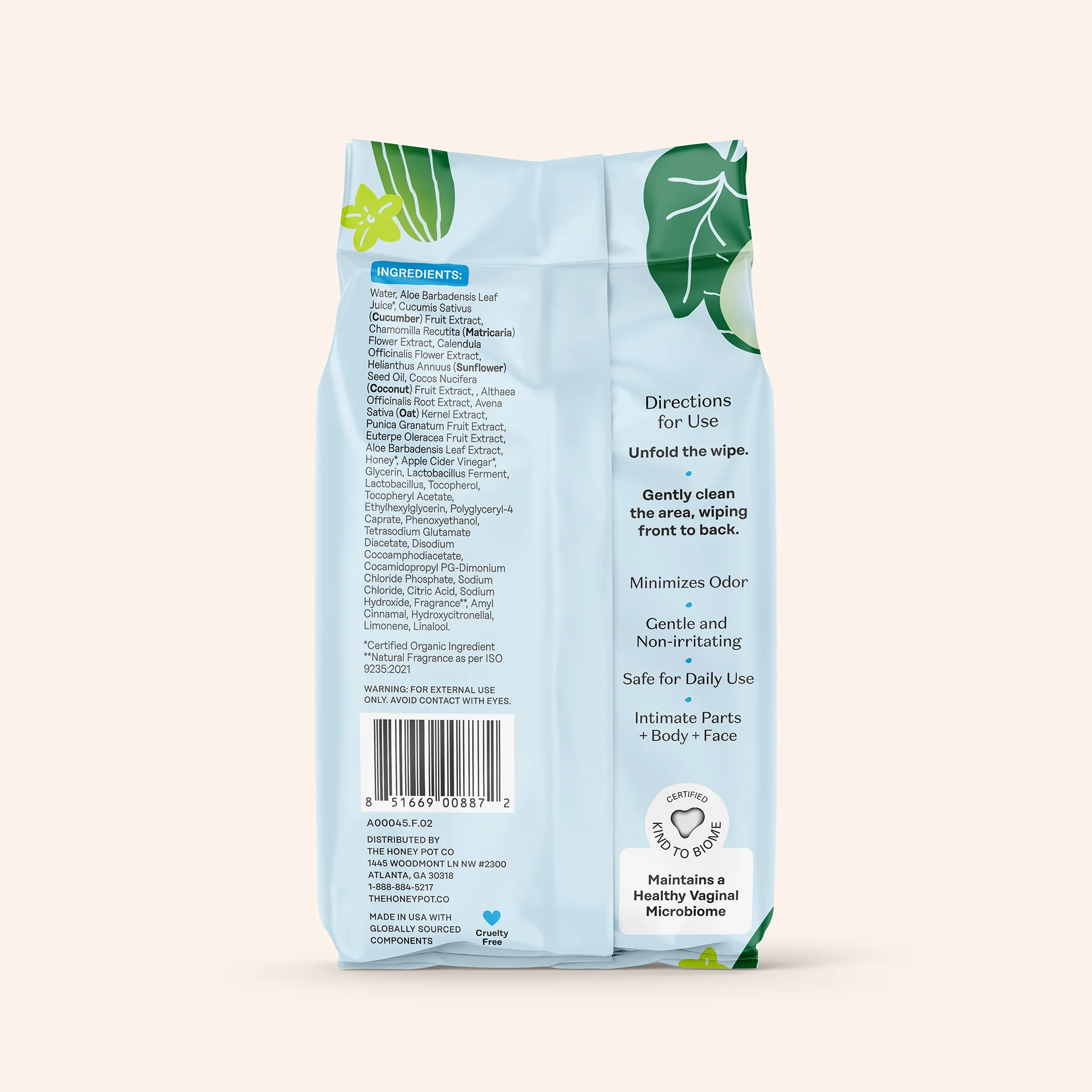 Sensitive with Cucumber Aloe Intimate Wipes - Image 9